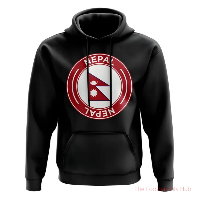 Premier Nepal Football Black Hoodie Sports Edition-Unisoccer Shop